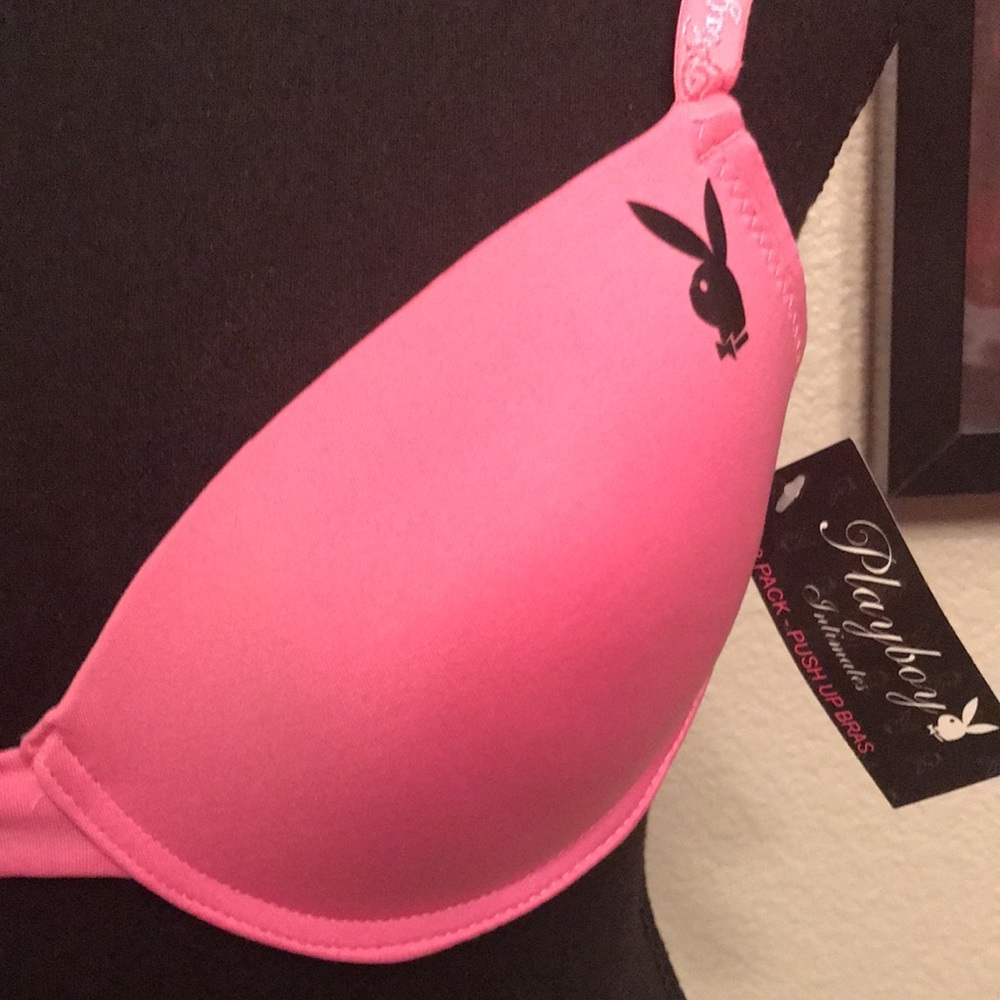 NWT Vintage Playboy Bunny Pink Push-Up bra 36B